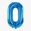 Balões de Número de Aniversário de 32 polegadas Balão Azul Filme de Alumínio Números Decoração de Festa de Aniversário de Menino Adereços para Fotos ao Ar Livre