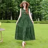 Vestido Longo de Algodão e Seda de Alta Qualidade Estilo Resort Francês 2026, Vestido Longo de Verão para Praia, Peça Tendência para Sessões de Fotos