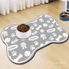 Esterilla de diatomeas para mascotas transfronteriza, para alimentación de perros y gatos, resistente al agua, fácil de limpiar, absorbente de agua y de secado rápido.