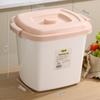Cubo de Arroz de Plástico de Gran Capacidad Caja de Almacenamiento de Arroz para Cocina Doméstica con Tapa Caja de Almacenamiento de Granos a Prueba de Humedad Almacenamiento Pre-empaquetado