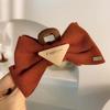 Accesorios para el cabello con lazo grande de terciopelo de princesa, horquilla de primavera y otoño, tocado con clip de tiburón de alta calidad para mujer
