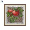 Nkf 2025 Nueva Manzana Roja Punto de Cruz Pintura Decorativa para Sala de Estar Kit de Bordado DIY Al por Mayor