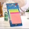 Papel de notas fluorescente en blíster creativo caja de plástico pegatinas de aviso notas adhesivas multiuso en caja venta al por mayor