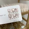 Estrella Transparente Estilo Y2K Fresco Deseo Puro Cuentas de Cristal Ojo de Gato Blanqueamiento Avanzado Simple Nicho Hecho a Mano Uñas Portátiles