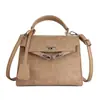 Mais Fácil de Combinar Bolsa Simples Pequena Quadrada para Mulheres Outono 2025 Nova Textura de Alto Padrão Luxo Acessível Cor Contrastante Bolsa de Ombro Único Transversal