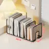 Estantería de Escritorio Multifuncional Soporte de Escritorio para Libros de Estudiantes Estante de Almacenamiento con Partición para Archivos de Oficina
