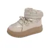 [Personalizado] Botas de Nieve K2908 Resistentes al Frío del Noreste y Cálidas para Mujer 2025 Nuevo Estilo de Invierno Impermeables y Antideslizantes con Forro Polar Añadido