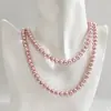 Collar de perlas de doble capa, personalizado, de moda y combinable con todo, de primavera y verano, cadena de clavícula vintage, cadena de cuello de nicho.