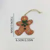 Navidad Retro Americana Muñeco de Pan de Jengibre de Resina Colgante Accesorios Bolsa Decoración de Árbol de Navidad de Escritorio Venta al por Mayor