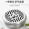 Caja de Bobina Antimosquitos de Acero Inoxidable para Uso Doméstico, Ignífuga y Anti-quemaduras, Cenicero Creativo, Caja Portátil para Bobina Antimosquitos para Exteriores con Tapa