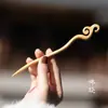 Este Año de Vida Danza de la Serpiente Pasador de Pelo Sándalo Verde Disco de Madera Antiguo para el Cabello Pasador de Madera Hecho a Mano del Año de la Serpiente Pasador de Pelo de Sándalo Sentido Avanzado Pasador para el Cabello