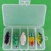 Fabricante Equipo de Pesca al por Mayor Señuelo Cebo Cebo Artificial Cebo Duro Cebo Blando Ponderado Caja de Equipo de Pesca Multifuncional con Cinco Compartimentos para Pesca con Señuelo