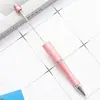 Caneta Esferográfica Plástica Criativa DIY com Contas Plásticas Aparência Plástica Pode Ser Impressa Logo Caneta Plástica com Contas Venda por Atacado no Local