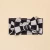 Europeo y Americano Otoño e Invierno Nuevo Bebé Estampado Lazo Banda para el Cabello Niñas Suave y Cómodo Vintage Accesorios para el Cabello Pañuelo para la Cabeza de Bebé