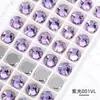 Yiwu Mayoreo Hebilla Plana Redonda Superior Accesorios de Costura Decoración de Bodas Accesorios Hechos a Mano Diamante de Cristal Cosido a Mano Fondo Plano Doble Agujero