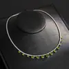 Collar de Moda con Colgante Redondo de Zircón Cadena para Clavícula Estilo Fresco Ins Elegante Collar de Nicho de Alta Gama para Mujer