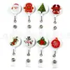 Insignia de Dibujos Animados Navideños de Acrílico Fácil de Tirar Árbol de Navidad Nuevo Estilo Insignia Fácil de Tirar Portatarjetas de Identificación Retráctil Navideño