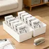 Caja Compartimentada Blanca de Escritorio BNBS para Almacenamiento Comercial, Pedidos de Mensajería, Pedidos de Logística y Organización de Etiquetas