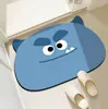 Alfombrillas de Piso de Barro de Diatomeas con Dibujos Animados Lindos para Entrada del Hogar, Alfombrillas Decorativas Resistentes al Desgaste y a la Suciedad, Alfombrillas Antideslizantes para Baño