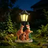 Nuevas luces solares para jardín transfronterizas, con diseños de dinosaurios jurásicos, incluyendo T-Rex y Triceratops, para decoración de jardín y como pequeños adornos