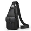 Bolso de Pecho para Hombre de Nuevo Estilo Transfronterizo, Moderno y Casual, Bolso Cruzado Multifuncional de un Solo Hombro, Bolso de Pecho Cruzado para Hombre de PU