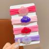 Lazos para el cabello lindos para niños, color caramelo dulce, lazos para el cabello para niñas, gomas para atar el cabello, tendones que no lastiman al bebé, anillo para el cabello de alta elasticidad