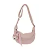 Bolso de Hombro de Cuero Suave de Gran Capacidad Estilo Coreano de Moda para Mujer Modelo Nuevo Primavera 2026 con Colgante Bolso de Axila Ins Bolso Dumpling