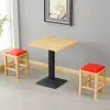 Mesa de comedor rectangular taburete de madera para desayuno mesa de postre fideos de arroz mesas y sillas bebidas frías comida rápida restaurante de fideos bocadillos comerciales mala tang