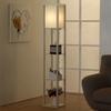 Lámpara de pie china estante de almacenamiento simple moderno lámpara de mesita de noche dormitorio lámpara de sala de estar estudio lámpara estantería decorativa