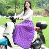 Manta eléctrica para parabrisas de coche de otoño e invierno, rodilleras térmicas para motociclismo y ciclismo, falda gruesa forrada de polar, falda cortavientos, protección contra el frío para hombres y mujeres