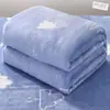 Manta de cuatro estaciones, manta de aire acondicionado, sábana y manta para cama de dormitorio estudiantil, manta de franela de doble uso, sábana y manta, transfronterizo