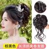 Peruca feminina rabo de cavalo curto cabelo cacheado preguiçoso vento garra clipe flor botão bola cabeça natural fofo longo bigodes fábrica