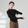 Ropa de práctica de danza moderna Otoño e Invierno top de punto de manga larga ropa de cuerpo de danza clásica para mujer