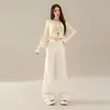 Jeans de Mujer Retro Americano con Bolsillo Trasero de Solapa Micro Acampanados Cintura Alta Estilizador de Figura Temperamento Moda Versátil Pierna No Ajustada de Campana