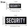 Velcro Transfronterizo Grande Personal de Seguridad Inglés Parche de Tela Bordado Insignia Decorativa Trasera Parche Transfronterizo