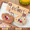 Par de Brinquedos de Pelúcia Fofos em Formato de Biscoito, Pingente de Bolsa de Boneca Fofo, Atacado
