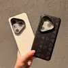 Capa de Celular Ko All-Inclusive Couro Liso Anel Embossado Couro Genuíno Adequada para Huawei P80Pro Borda Ultra Macia
