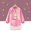Ropa de Pintura Infantil Personalizada de Manga Larga Sin Lavado, Delantal de Dibujo de Jardín de Infancia Impermeable y Anti-Suciedad con Dibujos Animados, Ropa para Usar al Revés