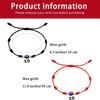 Pulsera Ojo del Diablo Transfronteriza Tejida Ojos Azules Turcos Ojo del Mal Pulsera Roja Joyería