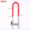 Fechadura Espessada em Forma de U Anti-Cisalhamento Hidráulico Fechadura de Porta de Vidro Deslizante para Uso Doméstico, Fechadura de Parafuso Antifurto com Cabeça de Porta de Loja Estendida