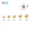 Aretes de Aleación de Titanio F136, Cartílagos Piercing Genuinos de Swarovski, Piercings de Labio, Joyería Piercing de Espiral Interna con Base Plana