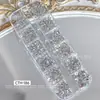 Rejilla de 12 Compartimentos Múltiples Especificaciones Aleación Oro Plata Fondo Plano Clavo Remache Redondo Decoración para Uñas Estampado Leopardo Uñas Portátiles Decoración Metálica