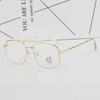 Internet Red Retro Gafas de Moda Lisas Marco Aleación Marco Completo Volumen Transfronterizo Amazon Europa y América Explosiones 73003