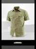 Camisa de Secado Rápido Jeep Spirit Jeep Verano, Camisa de Manga Corta sin Planchar, Camisa de Trabajo de Verano para Hombre, Protección Solar