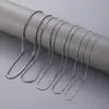 Ponto do Fabricante Cadeia Quadrada de Cobra de Aço Inoxidável Transfronteiriça Joias Populares Europeias e Americanas Corrente de Osso de Cobra Versátil INS Colar Pulseira