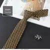 Corbata para Hombre de Negocios 7cm Vestir Poliéster Rayada Corbata para Hombre Coreana Casual Profesional Trabajo Mancha Suministro Directo