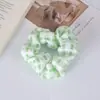 Nuevos Scrunchies de Malla con Flores para Primavera y Verano para Niñas Sujetadores de Cola de Caballo Dulces de Alta Gama Bandas Elásticas Accesorios para el Cabello Venta al por Mayor
