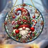 2025 Nuevo Producto Transfronterizo Serie Nochebuena Adornos Navideños de Disco Redondo Decoración del Hogar Acrílico