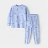 Conjunto de ropa interior térmica de otoño para niños, algodón puro, ropa de casa cálida, conjunto de manga larga para estudiantes de secundaria, oferta especial de liquidación