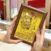 Año del Caballo, Hazte Rico Inmediatamente, Adorno para Marco de Fotos, Dorado, Bendiciones Celestiales, Riqueza Fluida, Lingotes Pequeños, Cuenco del Tesoro, Soporte de Exhibición